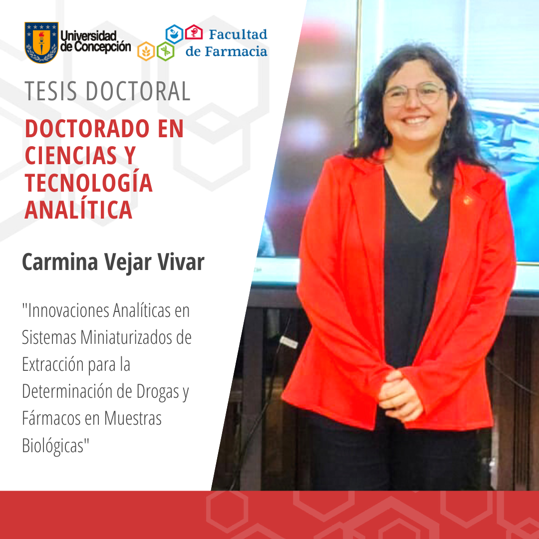 Carmina Vejar Vivar obtiene su grado de Doctor en Ciencias y Tecnología Analítica