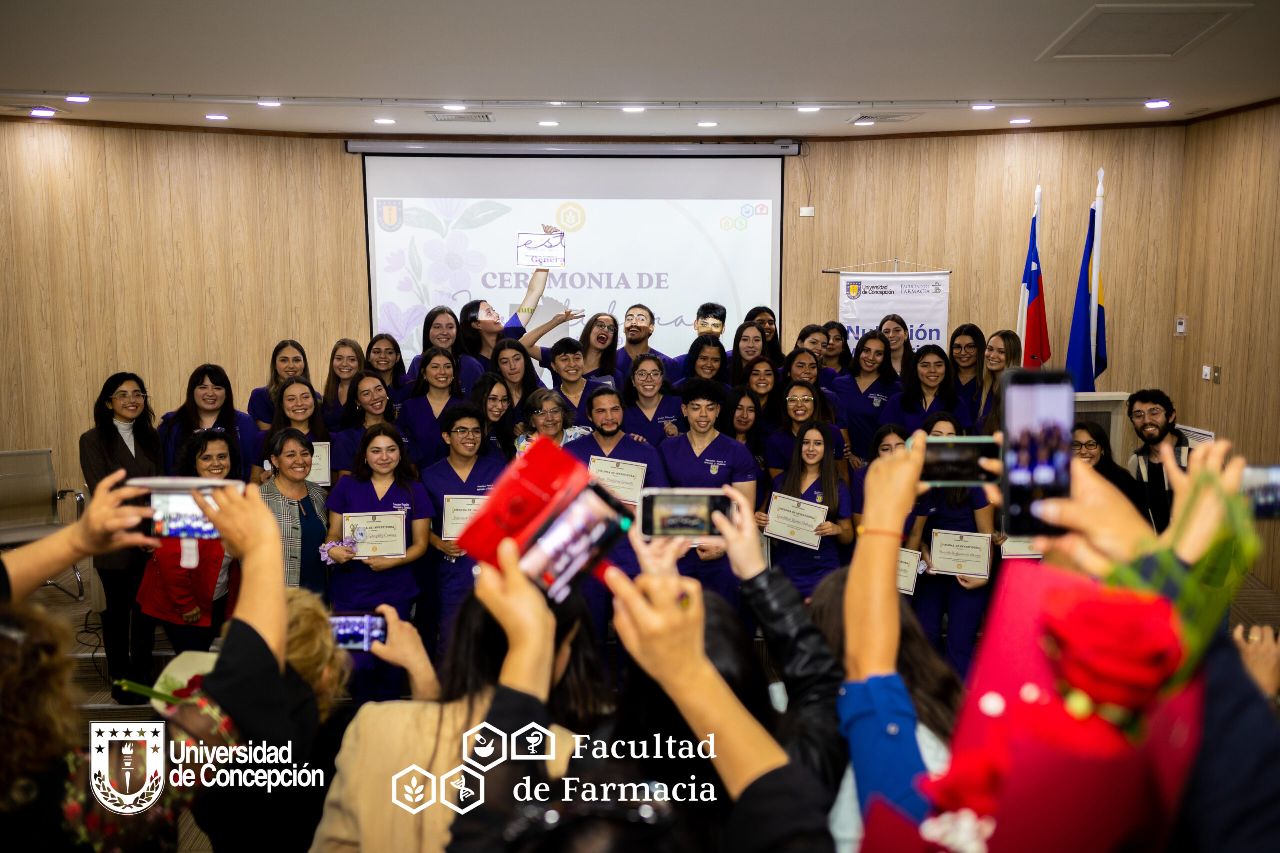 Realizan exitosa Ceremonia de Investidura a estudiantes de quinto año de Nutrición y Dietética