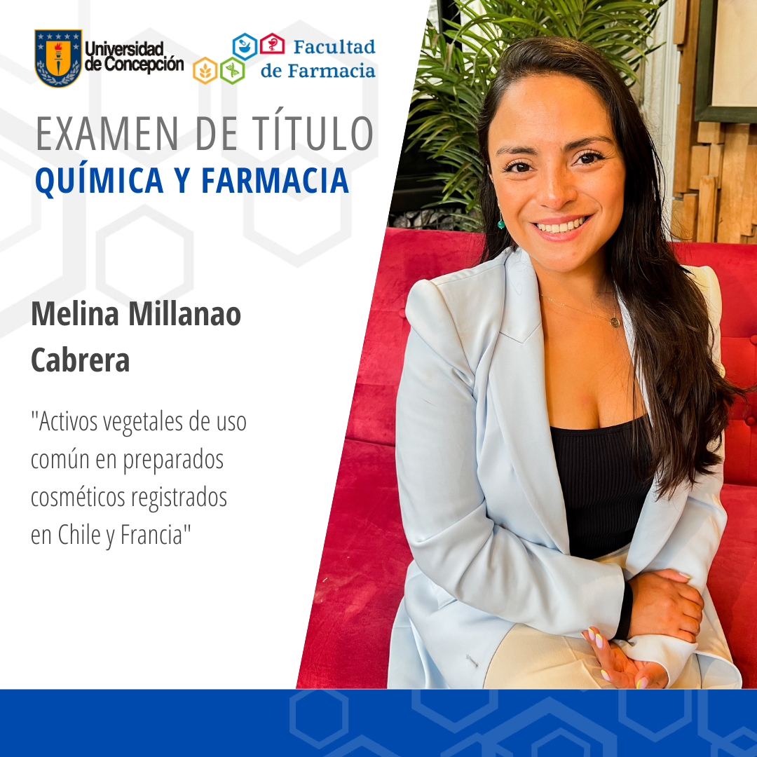 Melina Millanao Cabrera obtiene su título de Químico Farmaceútico