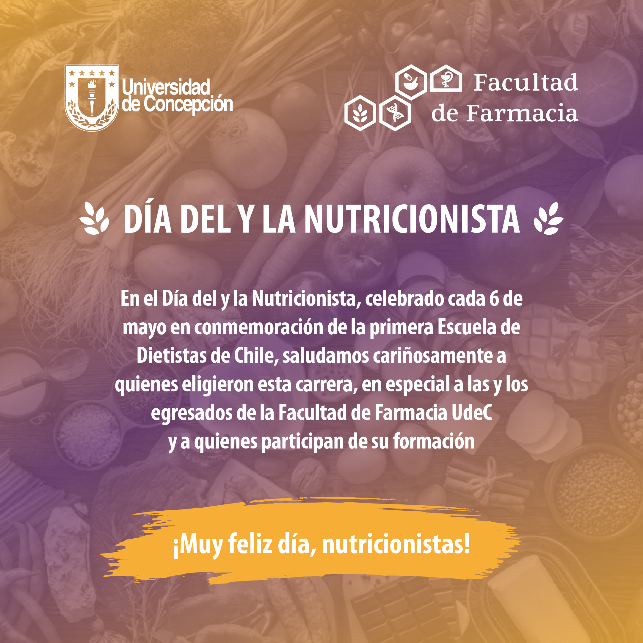 Feliz día del y la Nutricionista