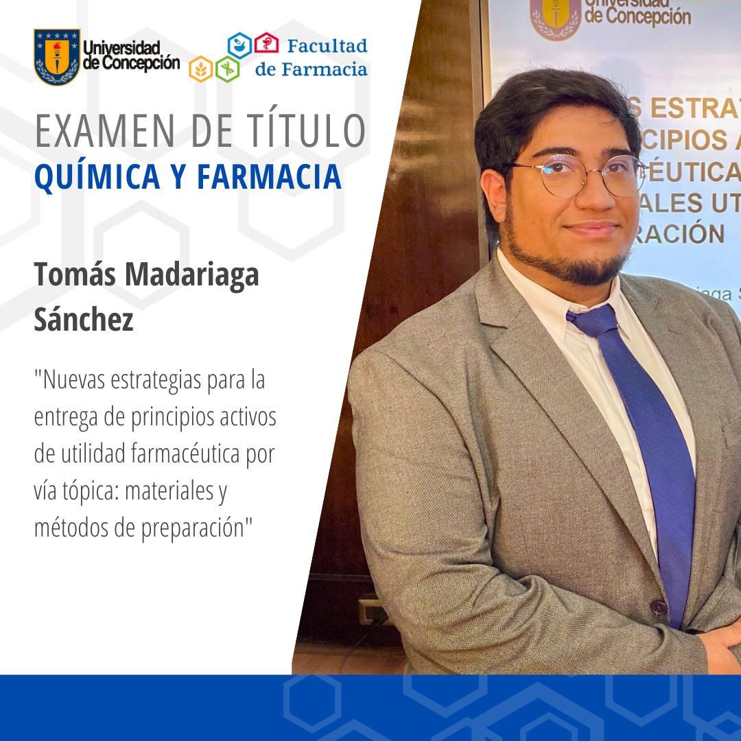 Tomás Madariaga Sánchez obtiene su título de Químico Farmaceútico