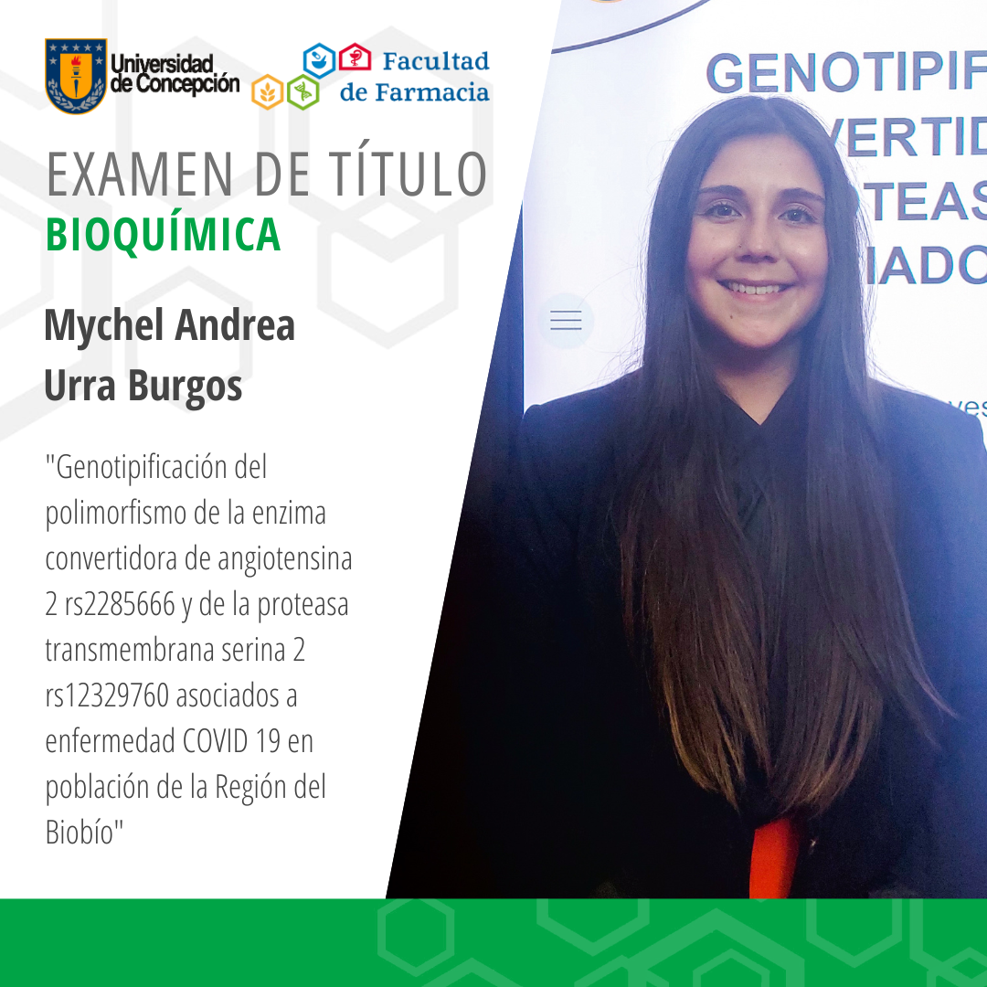 Mychel Andrea Urra Burgos obtiene su título de Bioquímico
