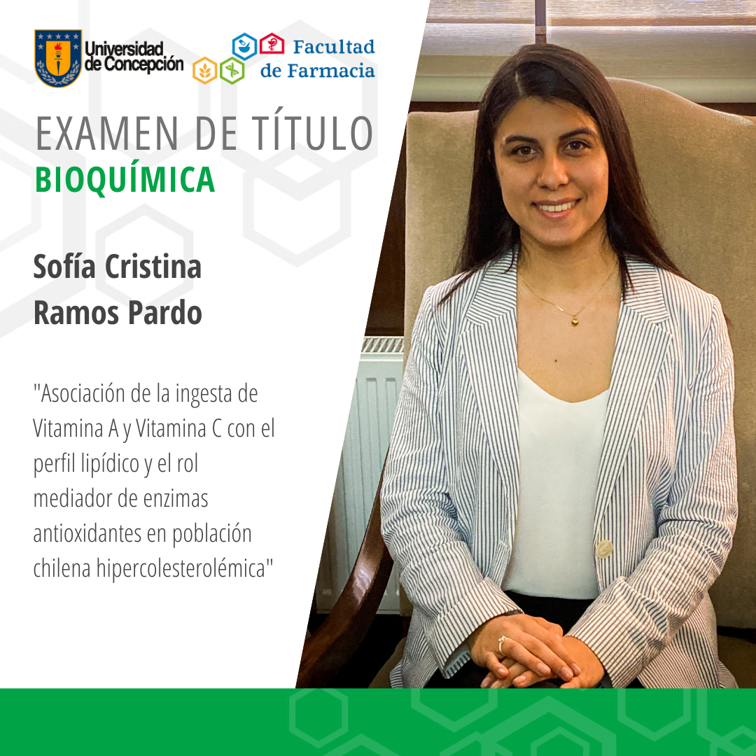 Sofía Cristina Ramos Pardo obtiene su título de Bioquímico