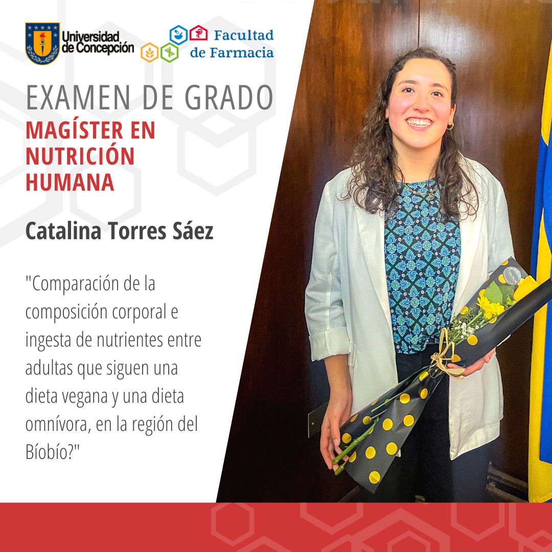 Catalina Torres Sáez obtiene su grado de Magíster en Nutrición Humana
