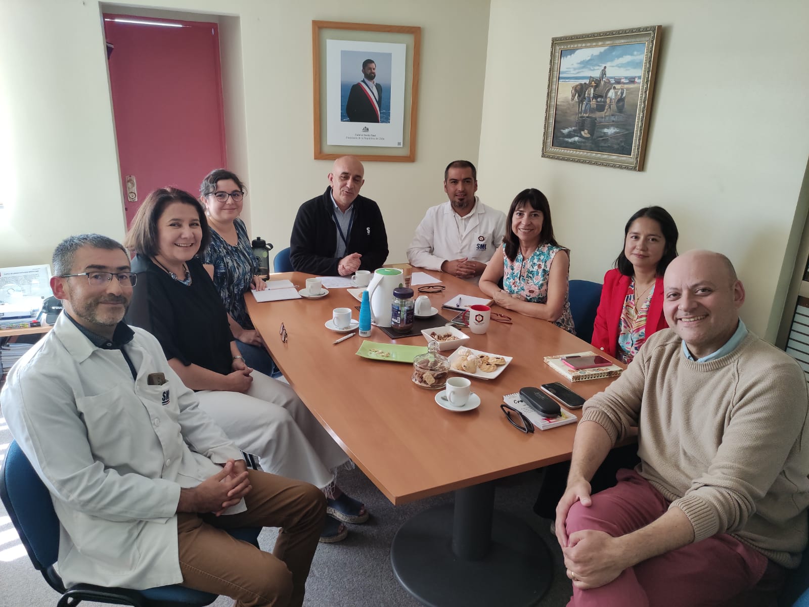 Decana y académicos se reúnen con autoridades del SML Concepción