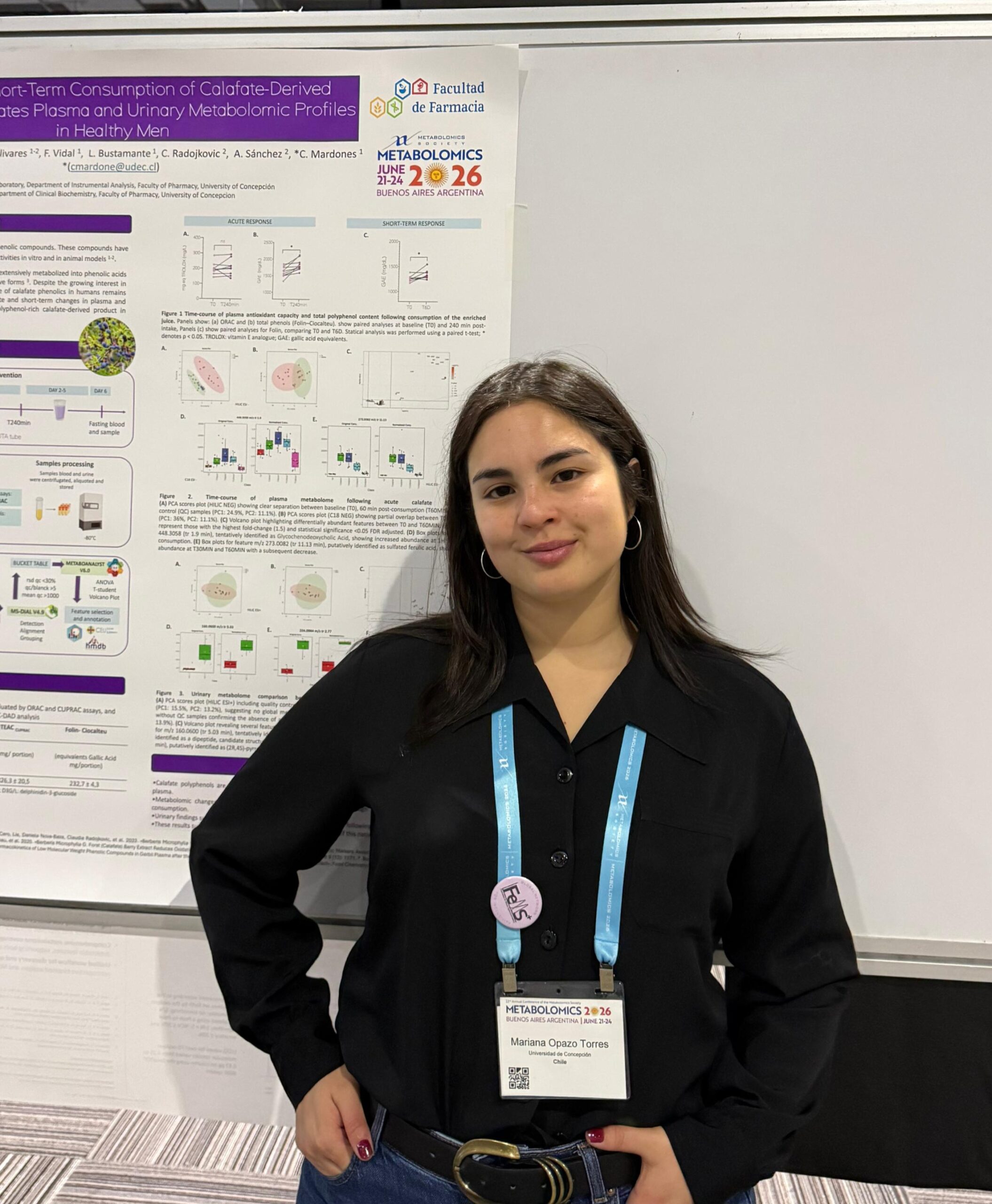 Mariana Opazo Torres, estudiante del Magíster en Bioquímica Clínica e Inmunología UdeC, fue seleccionada para participar en la São Paulo School of Advanced Science on FoodOmics