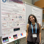 Natalia Hernández, tesista de pregrado de la carrera de Bioquímica, presentó "Early detection of brain alterations using immunofluorescence and MALDI-TOF in an APP-PS1 mouse model".